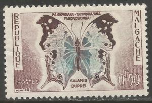 MALAGASY REPUBLIC 308 MOG BUTTERFLY Z7421-3