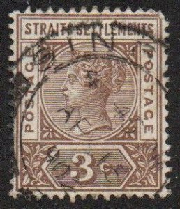 Straits Settlements Sc #85 Used