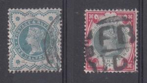 Great Britain Scott 125-6 Used (Catalog Value $137.10)