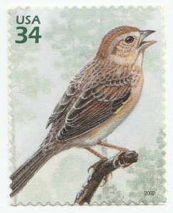 US 3611a Longleaf Pine Forest Bachman's Sparrow 34c single MNH 2002 