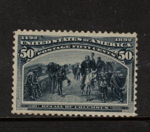 USA #240 Mint Fine Very Lightly Hinged