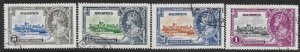 MAURITIUS SG245/8 1935 SILVER JUBILEE SET USED.