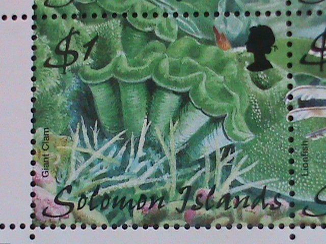 SOLOMON ISLAND -1999 SC#874 MARINE LIFE- PHILEXFRANCE'99 STAMP SHOW- S/S