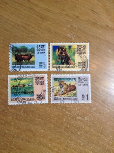 Ceylon  # 439-42  used