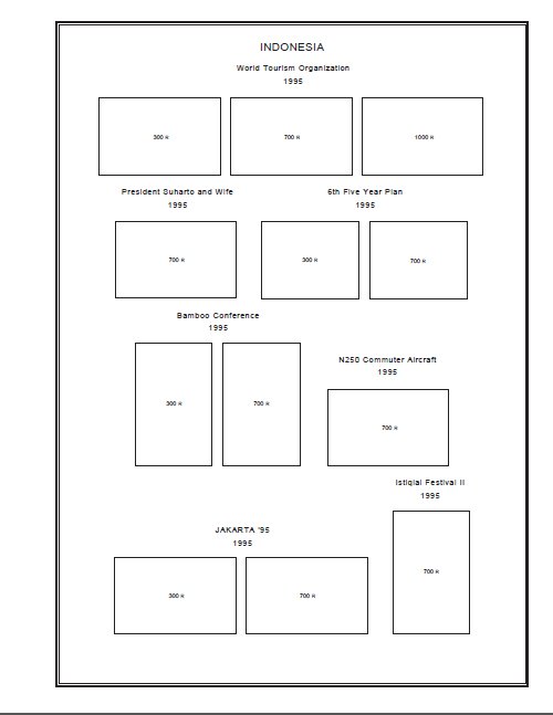 INDONESIA STAMP ALBUM PAGES 1945-2011 1945-2011 (533 PDF digital pages)