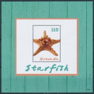 [109066] Grenada 2015 Marine life starfish Souvenir Sheet MNH