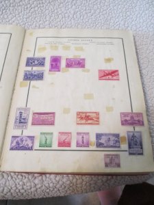 VEGAS - Battered 1928 Scott Album - OLD Stamps Incl China  >160 Photos! FE604