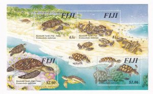 FIJI HAWKSHILL TURTLES MNH S/SHEET