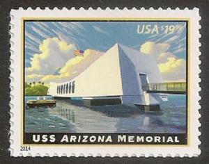 US 4873 Express Mail USS Arizona Memorial $19.95 single MNH 2014