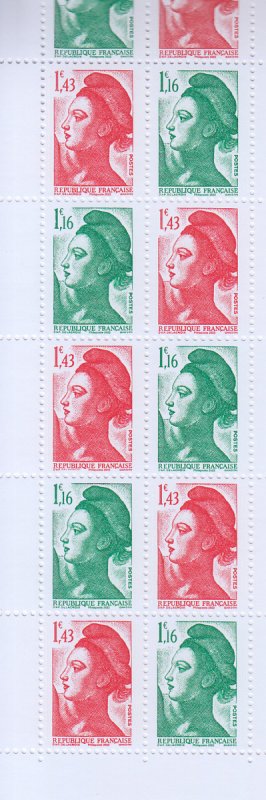 2022 France Gandon's Liberty Delacroix   Bk12 (Scott NA) MNH