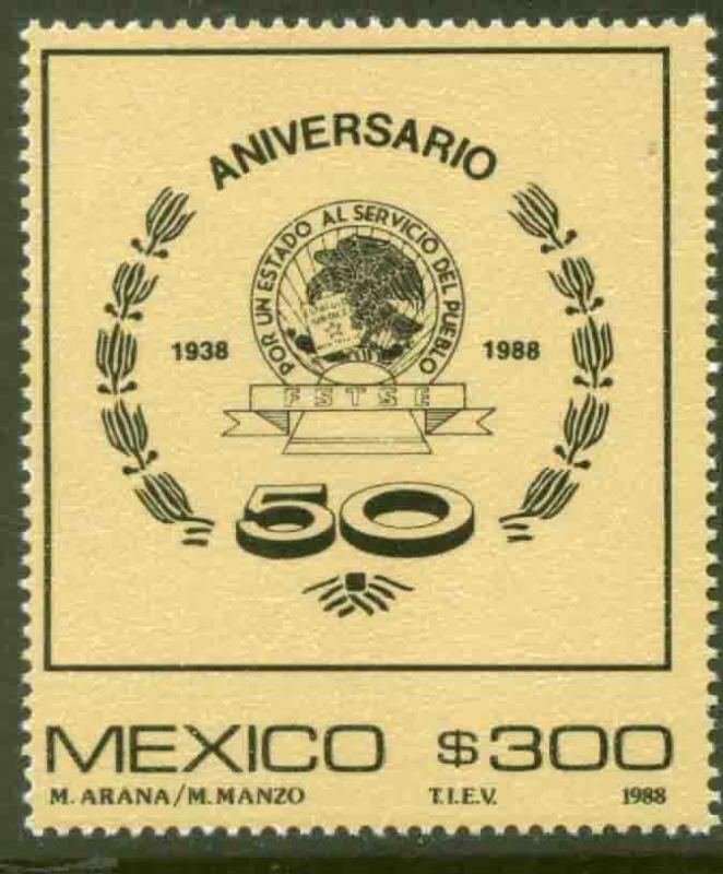 MEXICO 1576 50th Anniversary of the State Workers Union MNH