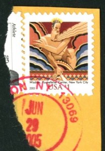 United States #3766, USED ON PAPER, 2003 - STATES090