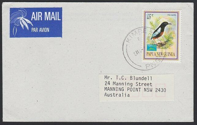 PAPUA NEW GUINEA 1999 cover ex KIMBE........................................G996