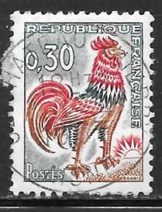 France 1024B: 30c Gallic Cock, used, F-VF