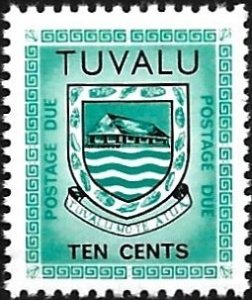 Tuvalu 1981 Postage Due Sc# J4 Mint NH Perf. 14. All Additional Items Ship Free.