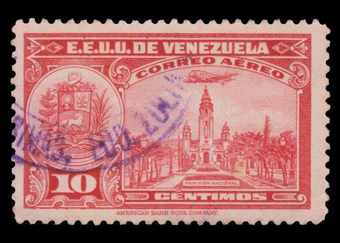 VENEZUELA STAMP 1938-39. SCOTT # C 82. USED. ITEM 3