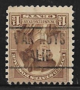 CA Precancels: Van Nuys 466; Better Type CV $1.50; 1½c 1932 Wash Bicent #706