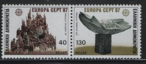 GREECE, 1590b, PAIR, MNH, 1987, EUROPA