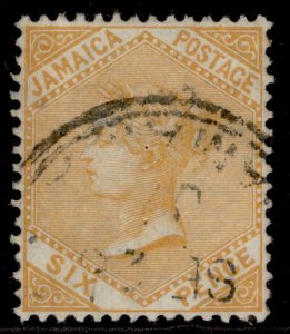 JAMAICA EDVII SG51, 6d dull orange, FINE USED. Cat £25. CDS