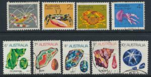 SG 545-552a  Fine Used  Marine Life & Gemstones  set of 9