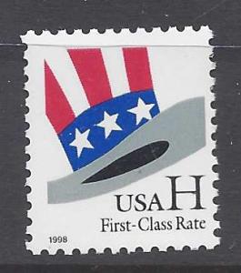 3260 Catalog # Uncle Sams Hat First Class Rate H Stamp (33) cent