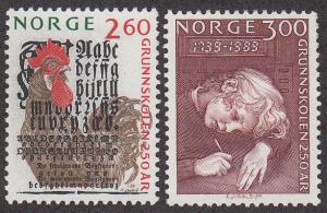 Norway 944-945 MH CV $3.00