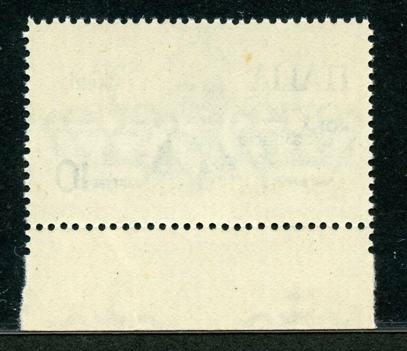 ITALY OFFICIAL AIRMAIL MARGIN COPY  SCOTT#CO2 SAS S.A.#2 MINT NH