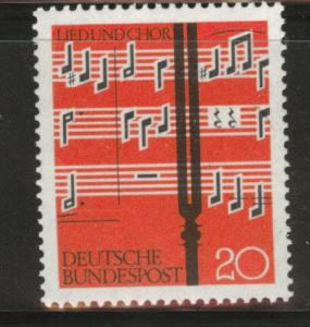 Germany Scott 849 MNH** 1961 Mainz music stamp