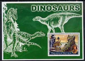 SOMALIA - 2002 - Dinosaurs #1 - Perf Souv Sheet - M N H - Private Issue