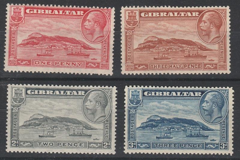 GIBRALTAR 1931 KGV PICTORIAL SET PERF 13.5 X 14