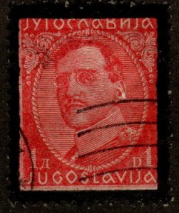 Yugoslavia 105 - Used - 1d King Alexander (1934)