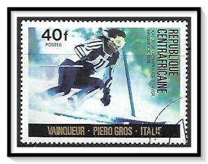 Central African Republic #255 Winter Olympics Used