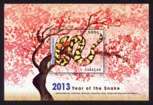 Curacao Sc# 106 MNH Year of the Snake 2013 (S/S)