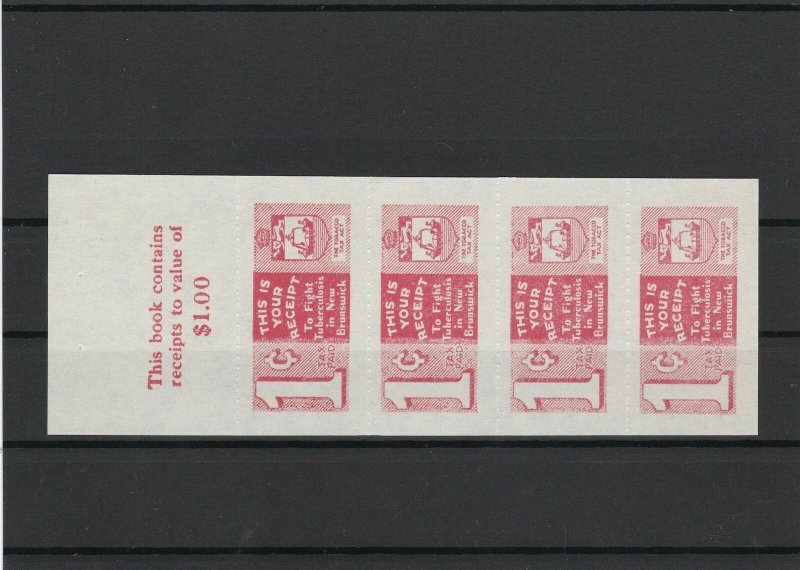 New Brunswick Tobacco Tax Mint Stamps Page ref 22679 
