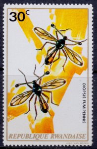 Rwanda, 1973, Native Insects, 30c, MNH**