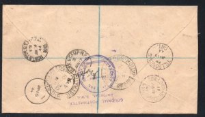 Barbados Sc 195B on registered cover to Tillsonburg Canada