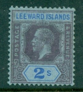 Leeward Is 1912-22 KGV Portrait Wmk. Multiple Crown & CA 2/- MLH