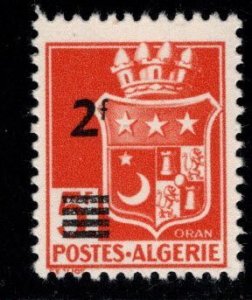 ALGERIA Scott 166 MH* Surcharged coat of Arms stamp
