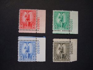 #WS7 WS8 WS9 WS10 War Savings Stamp Plate # Singles MNH OG VF #1c 