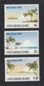 Cocos Islands Scott #241-243 MNH