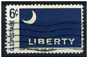 US 1968 - Scott 1345 used - 6c, Historic Flag, Fort Moultrie