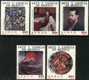 MEXICO C380-C384 Art and Science of Mexico - Series 1 MNH