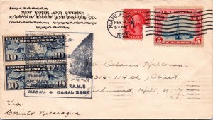 1928 FFC Miami to Canal Zone - Via Nicaragua - L38595