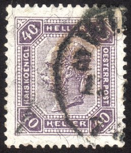 1905, Austria 40h, Franz Joseph, Used, Sc 102