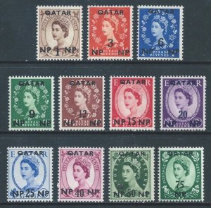 Qatar #1-11 NH GB Defins. Ovptd. - Short Set