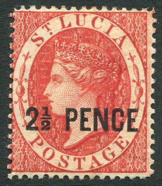 ST LUCIA-1881 2½d Brown-Red  Sg 24 MOUNTED MINT V19974