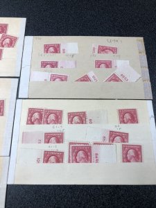 499 Washington 2 cents with Plate Numbers Mostly ( 53 Stamps ) 