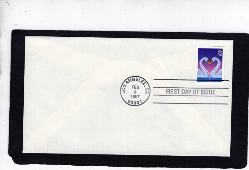 3123 Swans, FDC no cachet