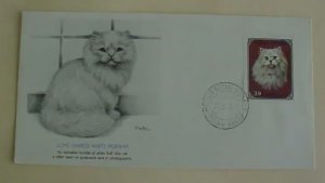 MONGOLIA CATS WHITE PERSIAN,BIRMAN,SMOKE PERSIAN  CACHET UNADDRESSED