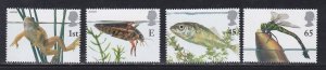 Great Britain # 1981-1984, Pond Life, Mint NH, 1/2 Cat.